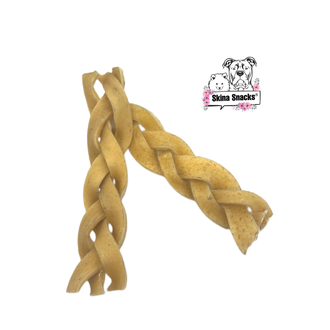 Büffelhaut-Zöpfe (geflochten) 250g