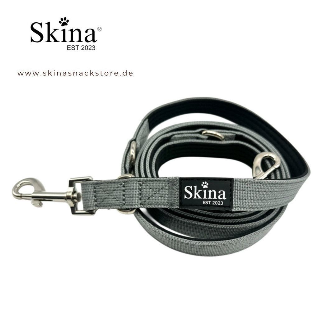Skina Hundeleine Grau