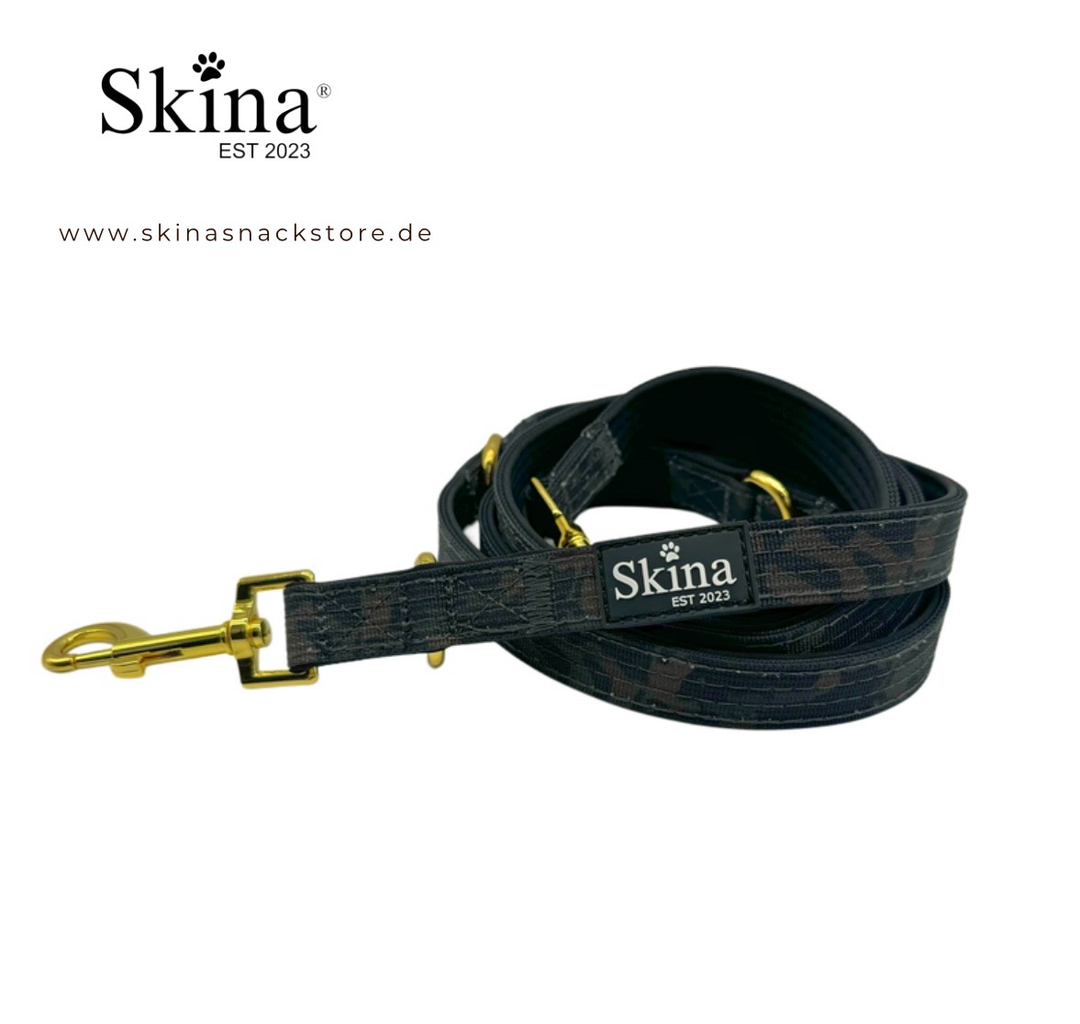 Skina Hundeleine Schwarz Camouflage