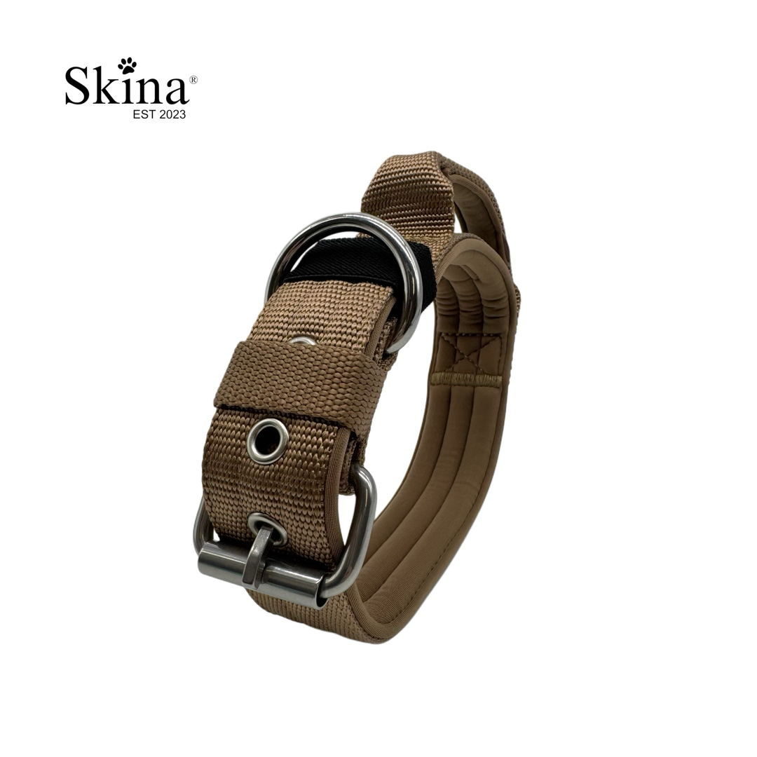 Halsband mit Haltegriff &amp; Rollschnalle "Braun"