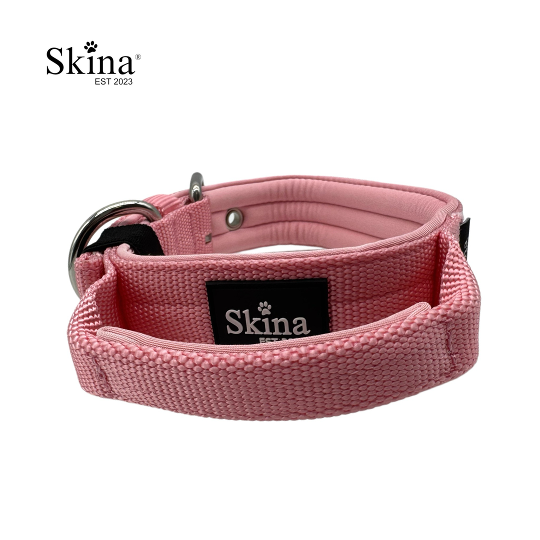 Halsband mit Haltegriff &amp; Rollschnalle "Rosa"