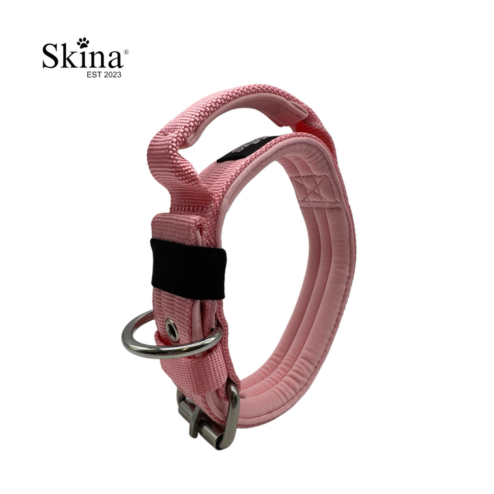 Halsband mit Haltegriff &amp; Rollschnalle "Rosa"