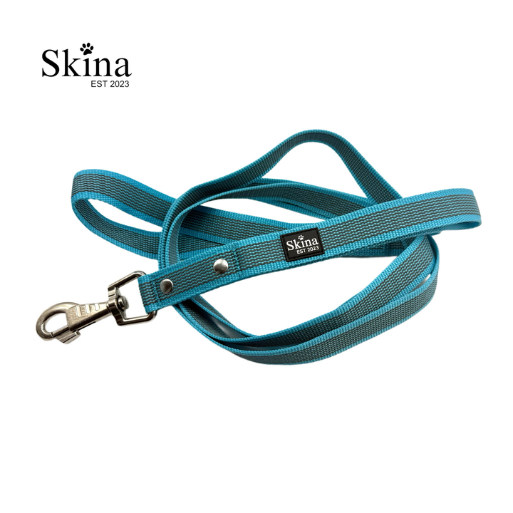 Skina Gummierte Hundeleine "Blau" B-Ware