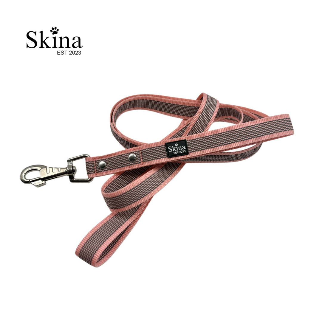Skina Gummierte Hundeleine "Rosa" B-Ware