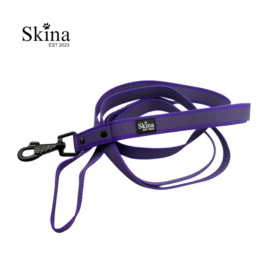 Skina Gummierte Hundeleine "Lila"