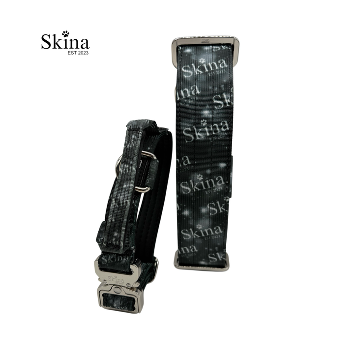 Taktisches Halsband &amp; Leinen Set mit Sicherheitsschnalle &amp; Haltegriff "Skina Jubiläums Edition"